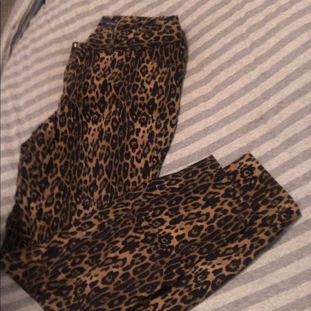 The Limited Ideal Stretch Pants- Leopard Print